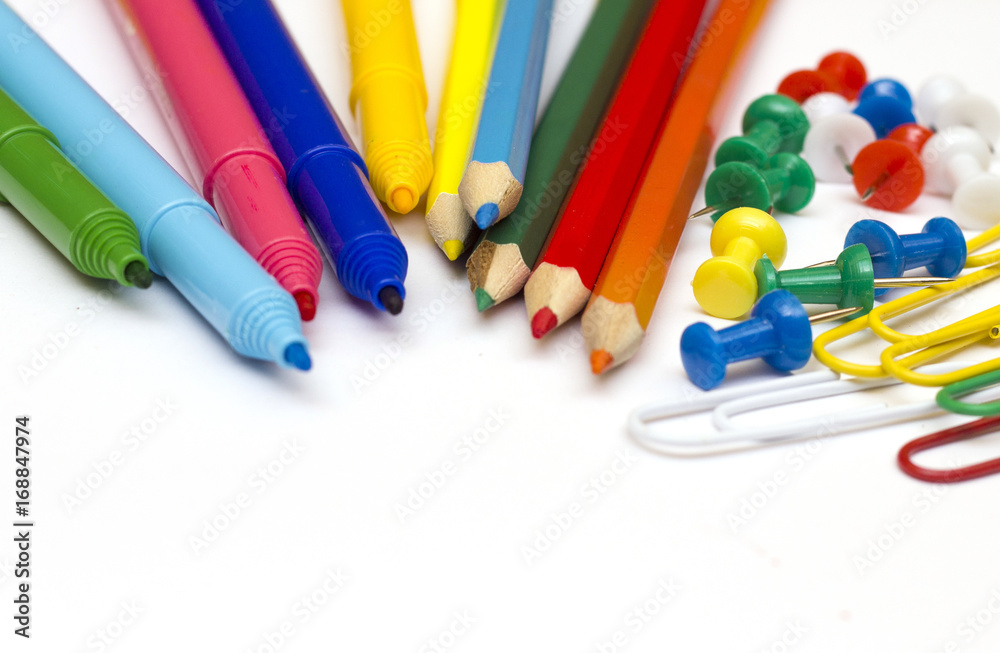 Different school supplies for students / Stationery for school / Colorful stationery for students Different school supplies for students / Stationery for school / Colorful stationery for students