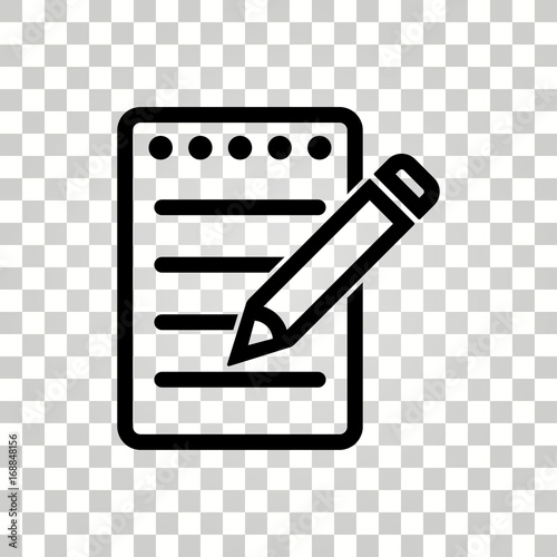 Notepad vector icon.