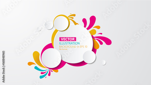 Vector of modern colorful abstract background