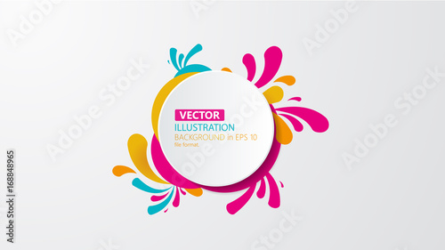 Vector of modern colorful abstract background