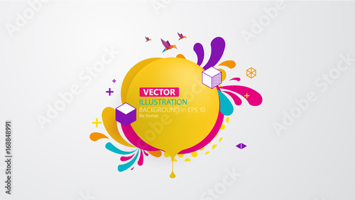 Vector of modern colorful abstract background