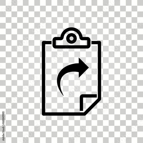 Clipboard vector icon.