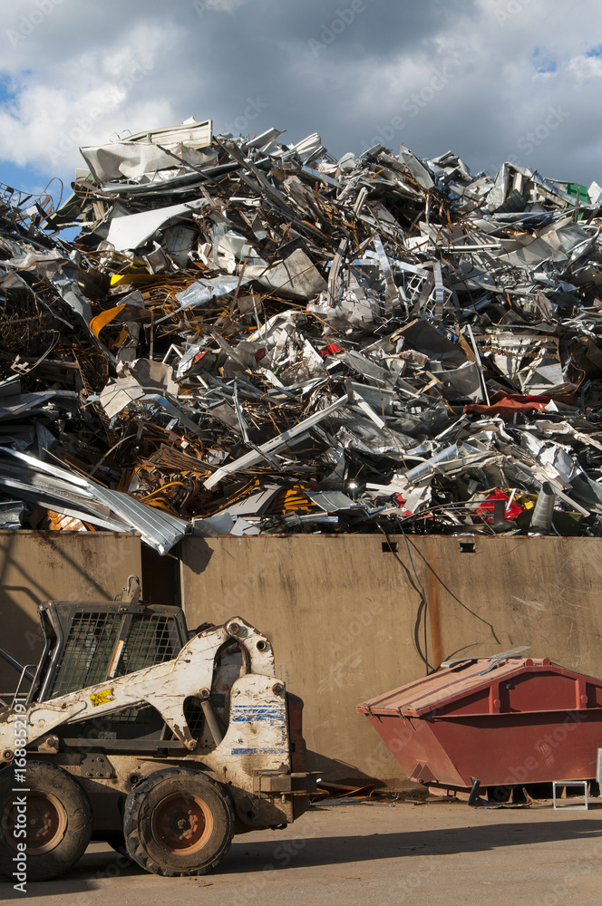 Fototapeta premium miejsce recyklingu metali