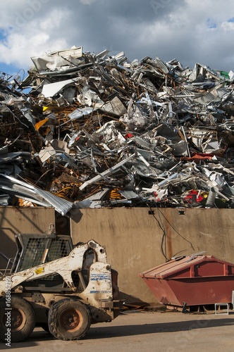 recycling yard for metal