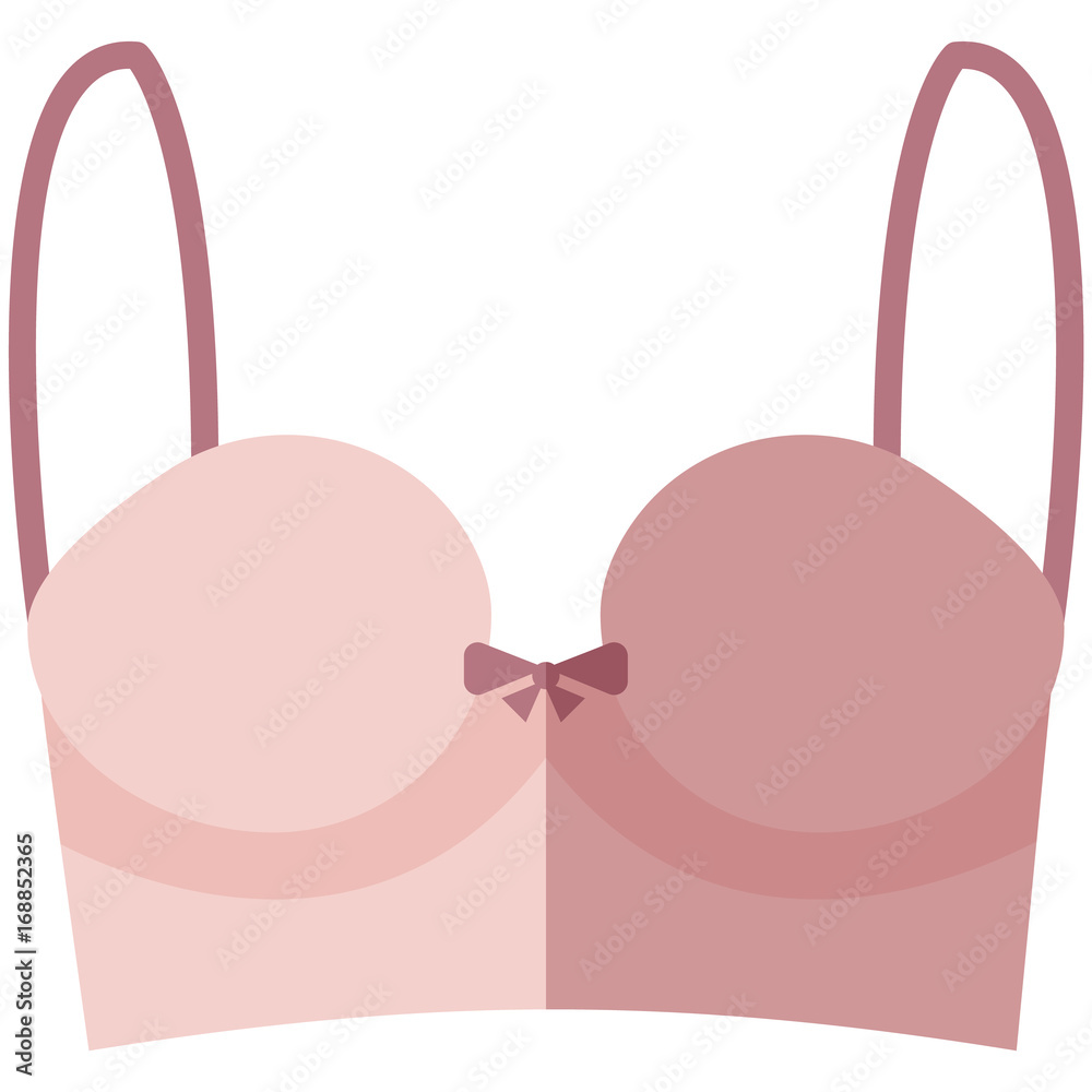 Vector Icon of a bra for women in flat style without line. Pixel perfect. Business and office look. For shops and stores Vector Icon of a bra for women in flat style without line. Pixel perfect. Business and office look. For shops and stores