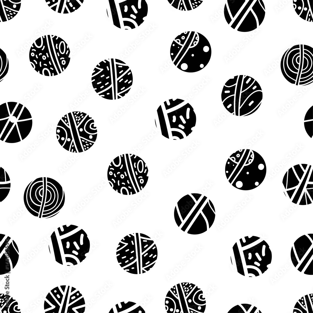 Black polka dot. Seamless pattern. Black polka dot. Seamless pattern.
