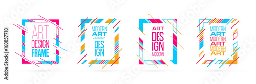 Vector frame for text Modern Art graphics for hipsters 2