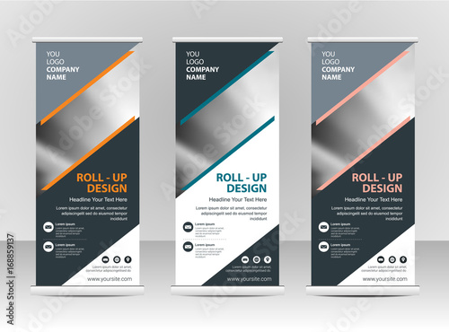 Roll up banner stand template design