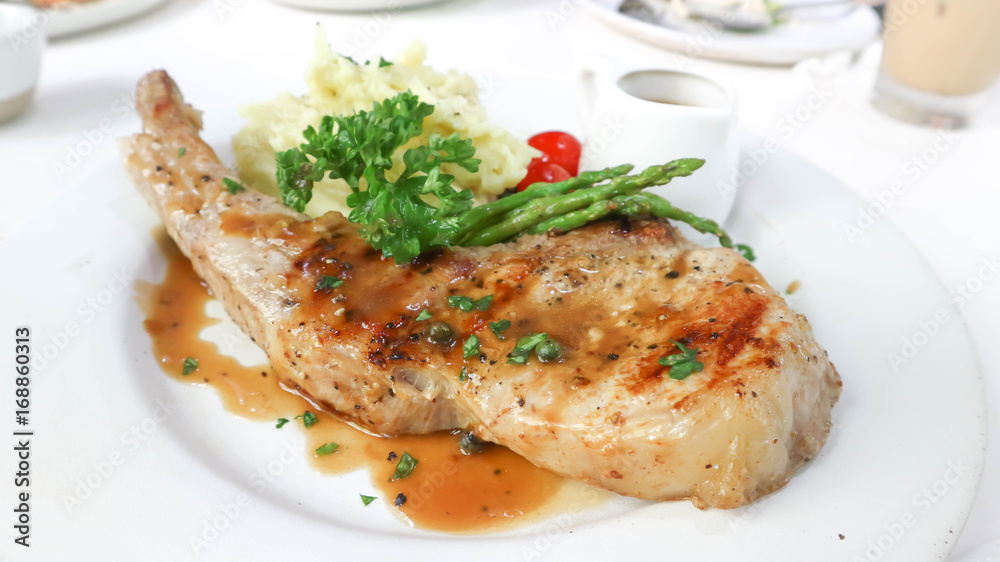 pork chop or grilled pork pork chop or grilled pork