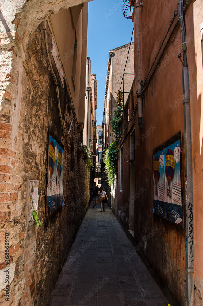 Narrow street of Venice
