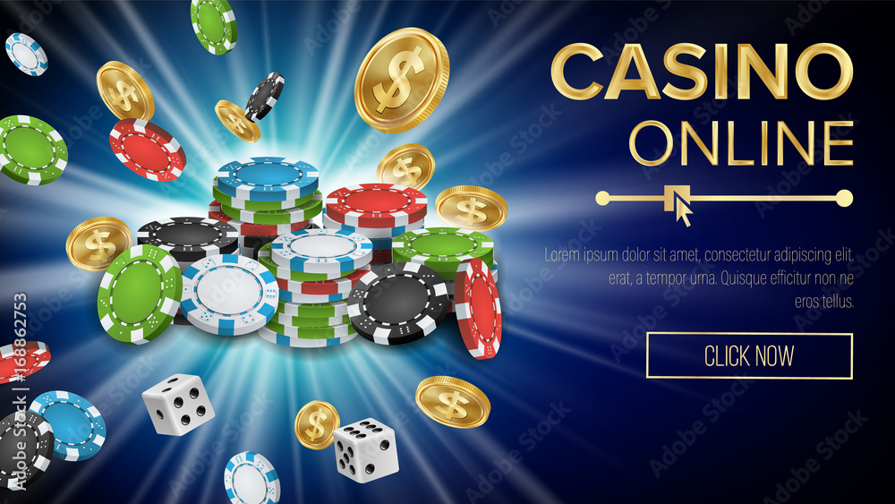 Casino Banner Vector. Jackpot Casino Billboard, Signage, Marketing Luxury Banner, Poster Illustration. Casino Banner Vector. Jackpot Casino Billboard, Signage, Marketing Luxury Banner, Poster Illustration.