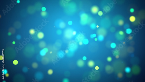 bokeh blur background dust motion graphic, Particle motion background, Blue gradient radial effect, background ramp effects blue, blur background with bokeh effect