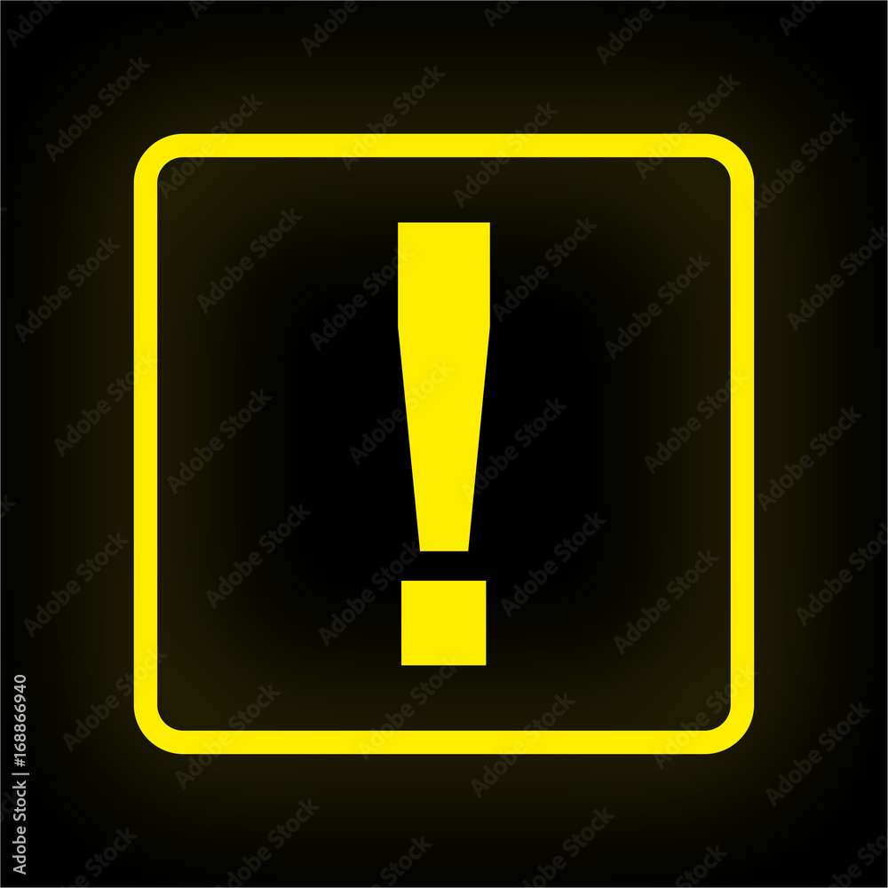 Neon Button App - Ausrufezeichen Tipp Neon Button App - Ausrufezeichen Tipp