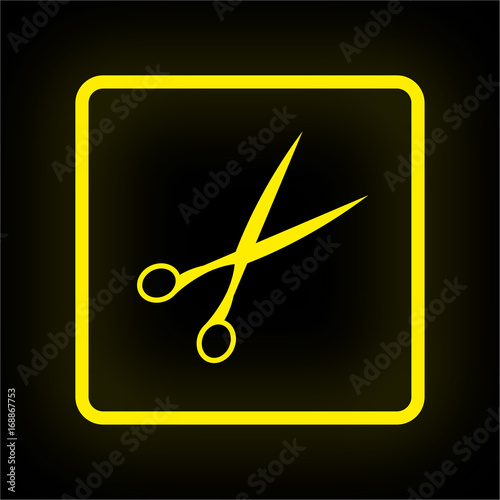 Neon Button App - Schere