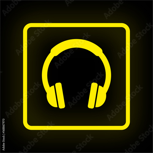 Neon Button App - Kopfhörer