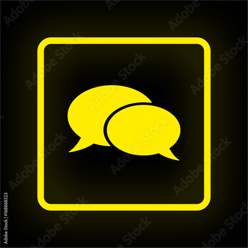 Neon Button App - Sprechblasen