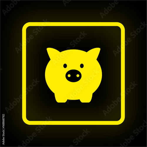 Neon Button App - Sparschwein