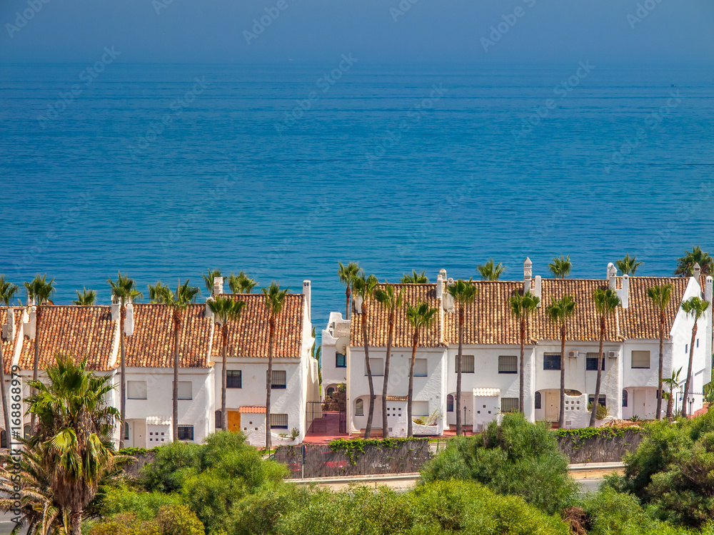 Weisse Häuser, Feriendomizile, an der  costa del sol, spanien
