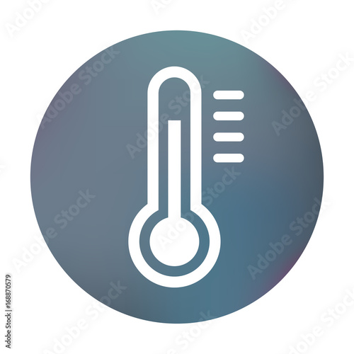 Farbiger Button - hohe Temperatur