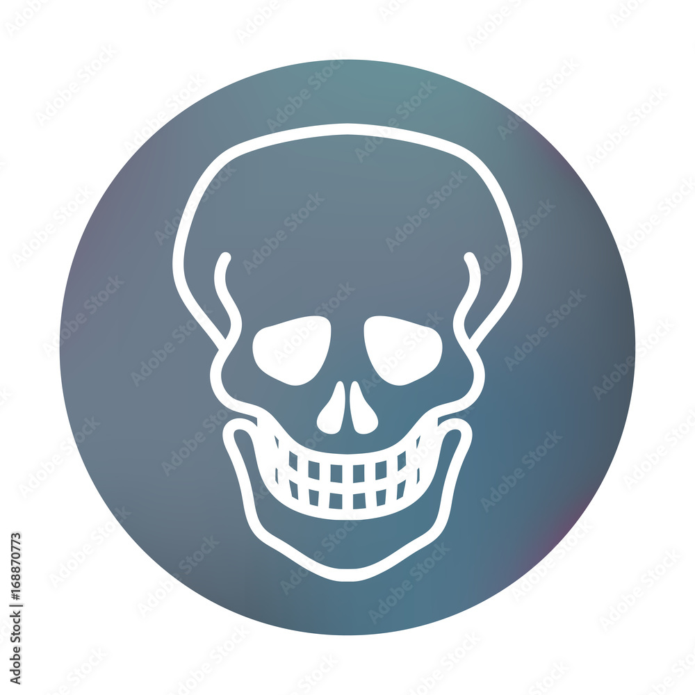 Farbiger Button - Totenkopf Farbiger Button - Totenkopf