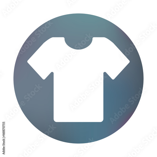 Farbiger Button - T-Shirt