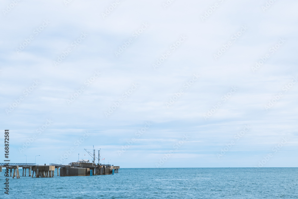 Military port in the deep sea Military port in the deep sea