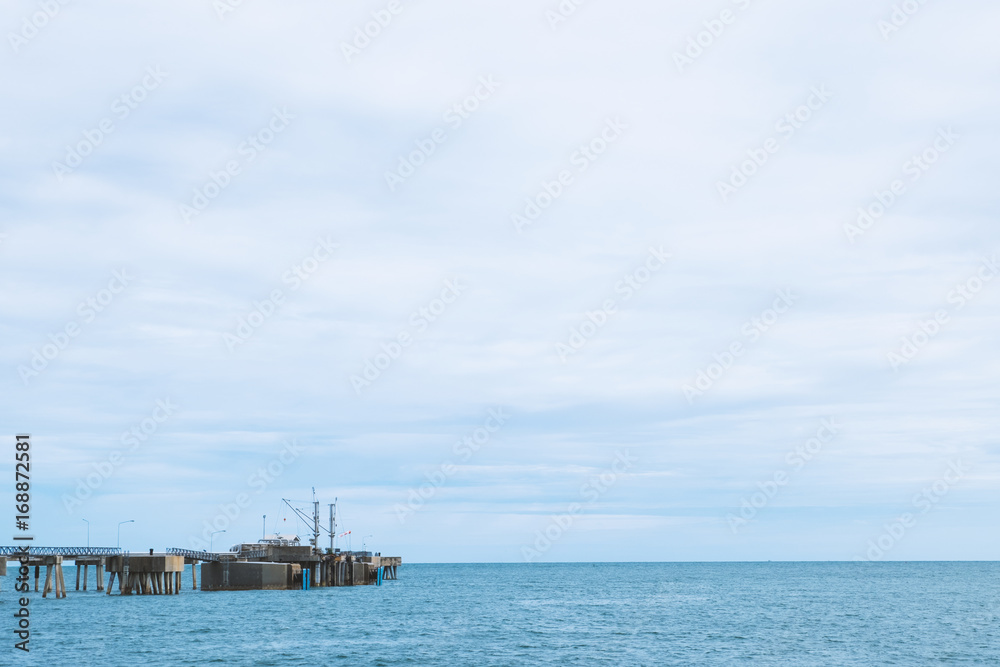 Military port in the deep sea