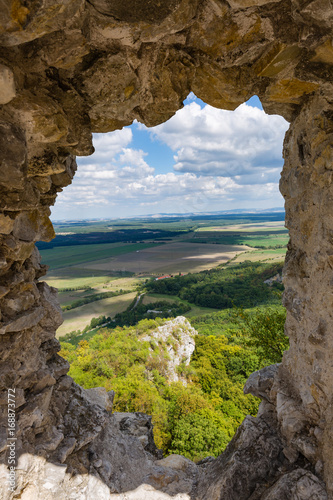 Ruins of medieval castle "Plavecky hrad", Slovakia