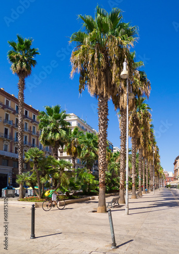 Bari, Italy - The capital of Apulia region, a big city on the Adriatic sea, with historic center named Bari Vecchia and the famous waterfront photo