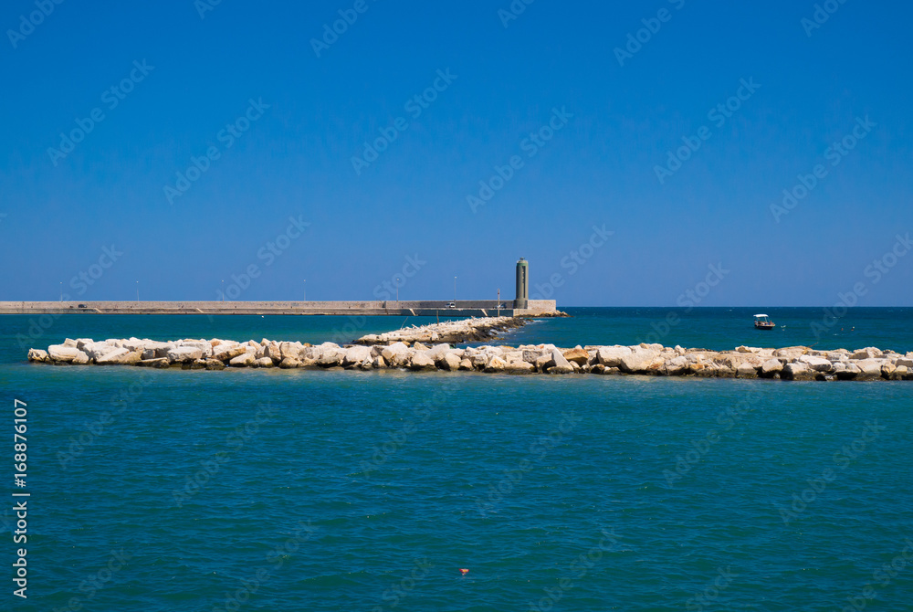 Bari, Italy - The capital of Apulia region, a big city on the Adriatic sea, with historic center named Bari Vecchia and the famous waterfront