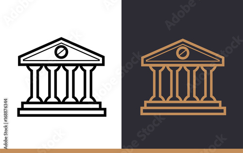 Vector linear icons of finance, banking. High quality modern icons