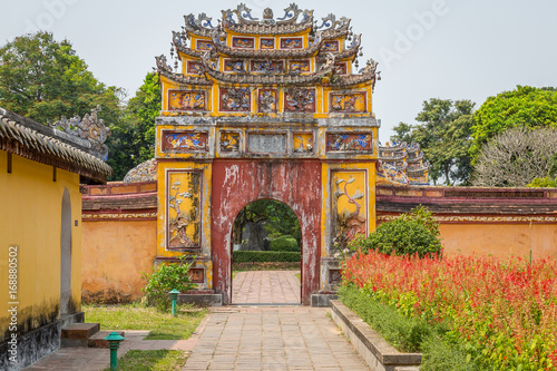 Gate in the Inner Gardens, Imperial City, Complex of Hue Monuments in Hue, World Heritage Site, Vietnam
