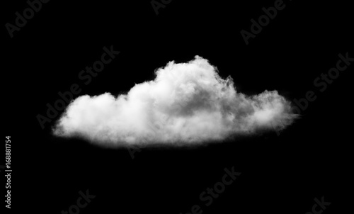 white cloud on black