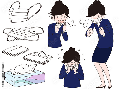 鼻水・くしゃみがツライ女性_10代