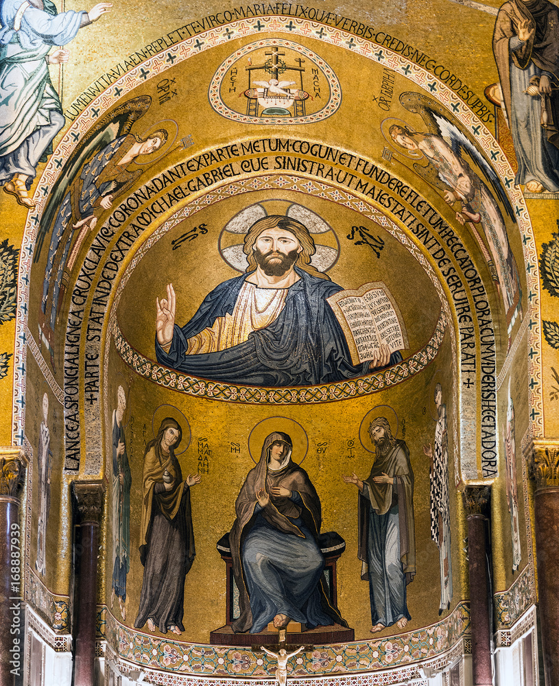 Cristo pantocratore da chiesa di Monreale, Sicilia