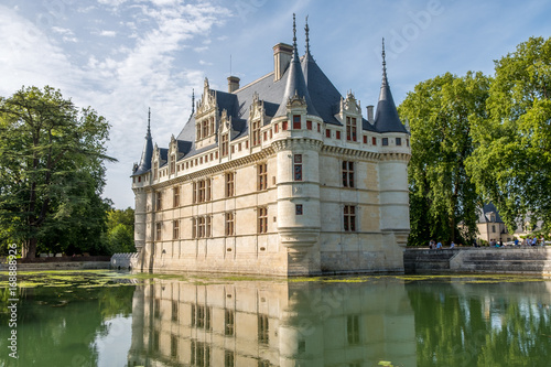 Chateau de Azay-le-Rideau. France. Chateau of the Loire Valley