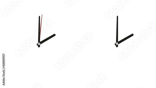 Spinning clock tips.
Animation of clock elements with alpha mask.