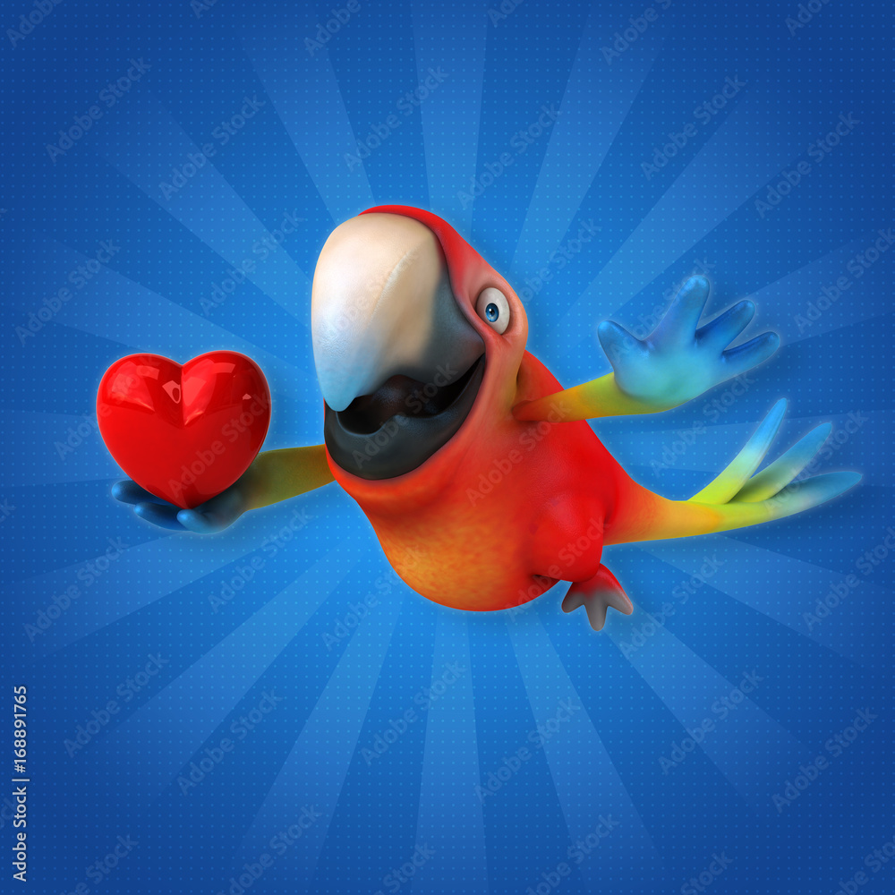 Fototapeta premium Fun parrot