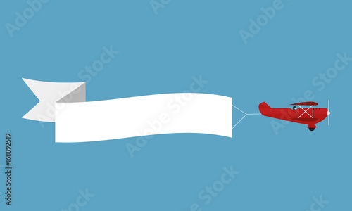 Airplane with banner