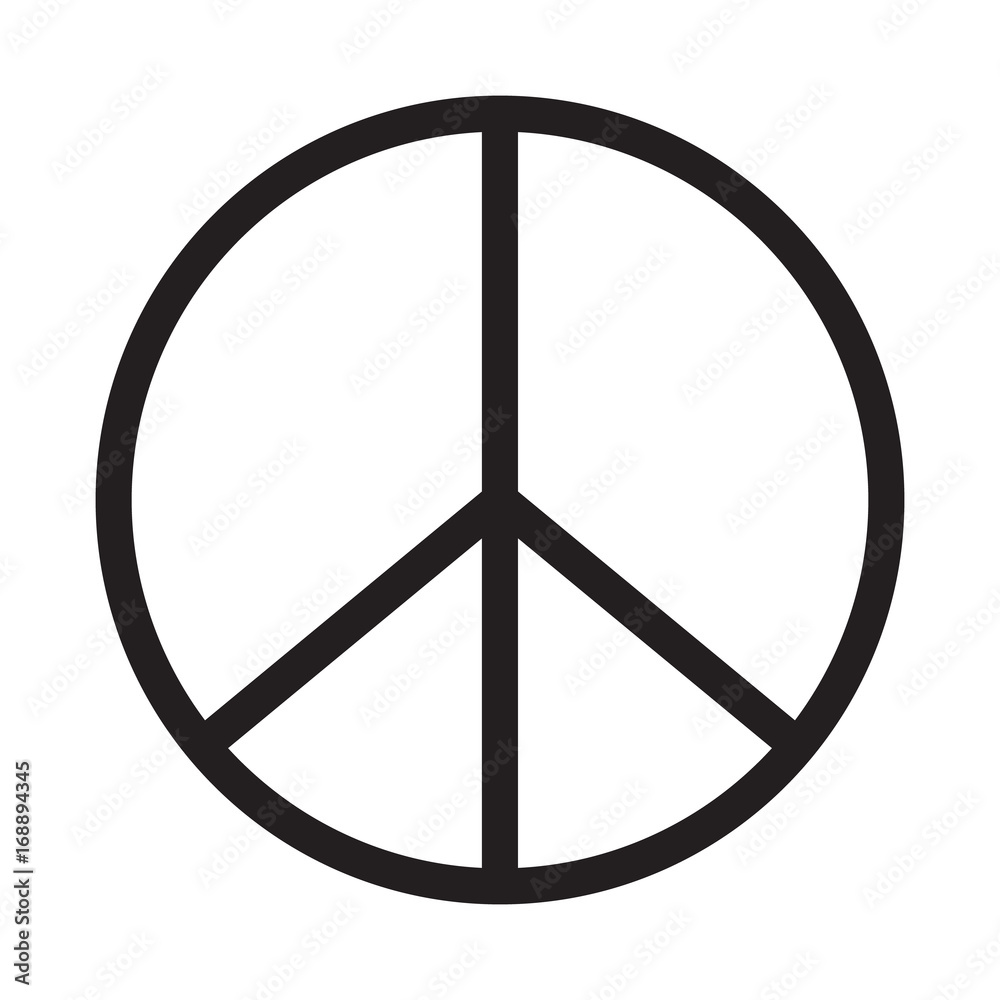 peace icon on white background. peace sign. peace icon on white background. peace sign.