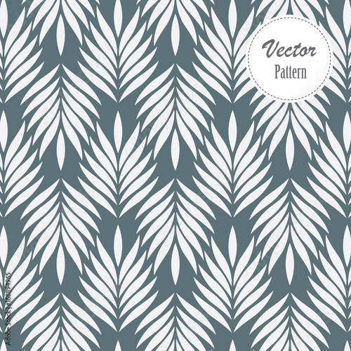 vector pattern, repeating abstract leaves, object of leaf or flower, floral. graphic clean design for fabric, event, wallpaper etc. pattern is on swatches panel.