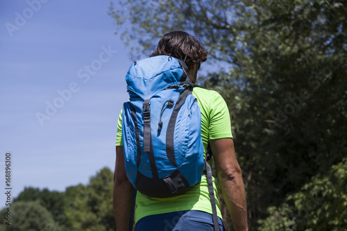 Young handsome hiker in the field © BGStock72