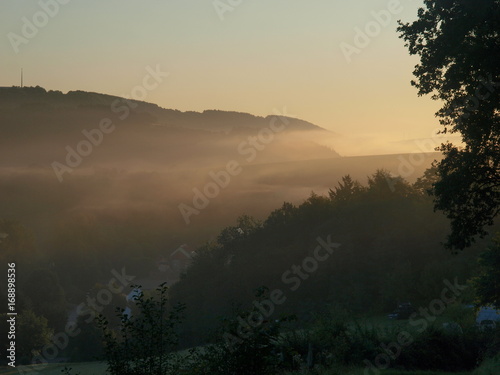 Spätsommer Morgen über dem Glan photo