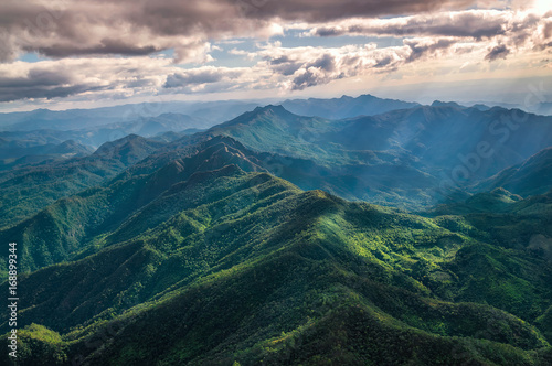 Aerial View of Beautiful Mountain Range