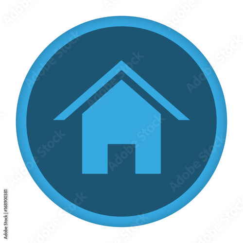 App Icon blau Haus