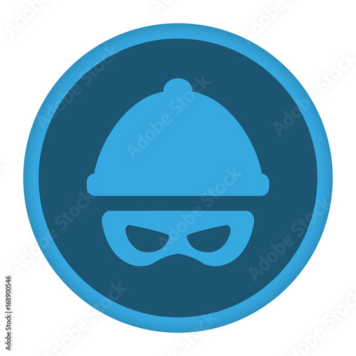 App Icon blau Hacker