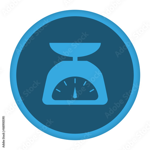 App Icon blau Küchenwaage