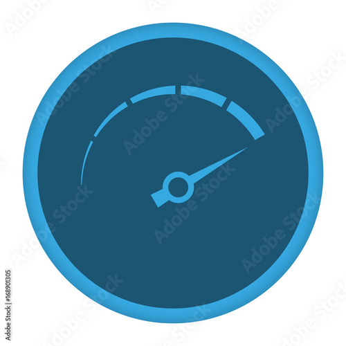 App Icon blau Tachometer