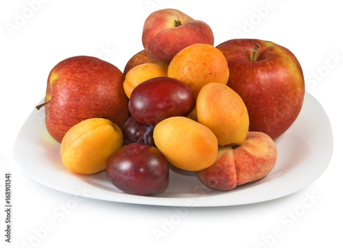 Image of fruit on a plate close up