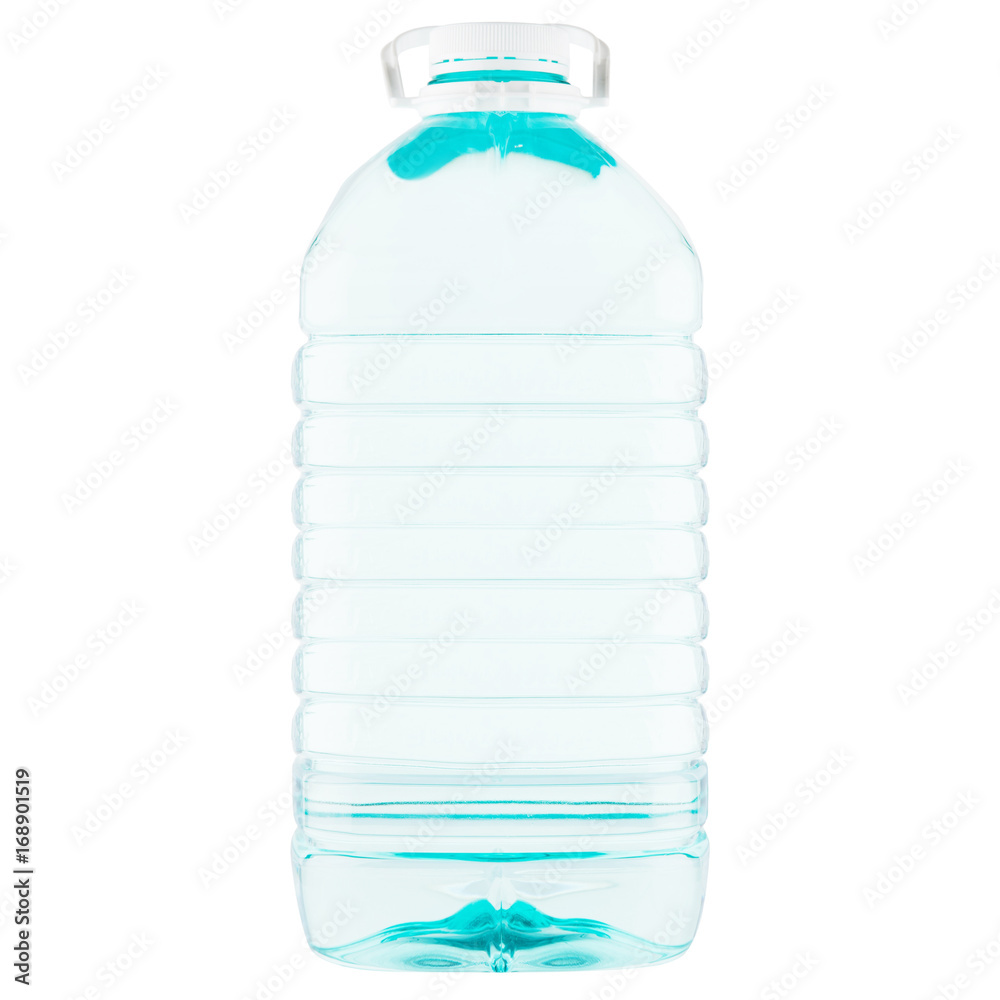 Big Plastic bottle of drinking water isolated on white Big Plastic bottle of drinking water isolated on white